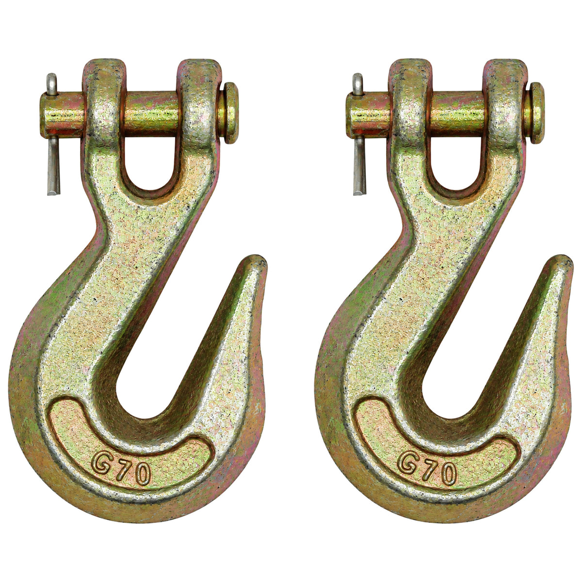 (2) 3/8" Grade 70 Clevis Grab Hooks