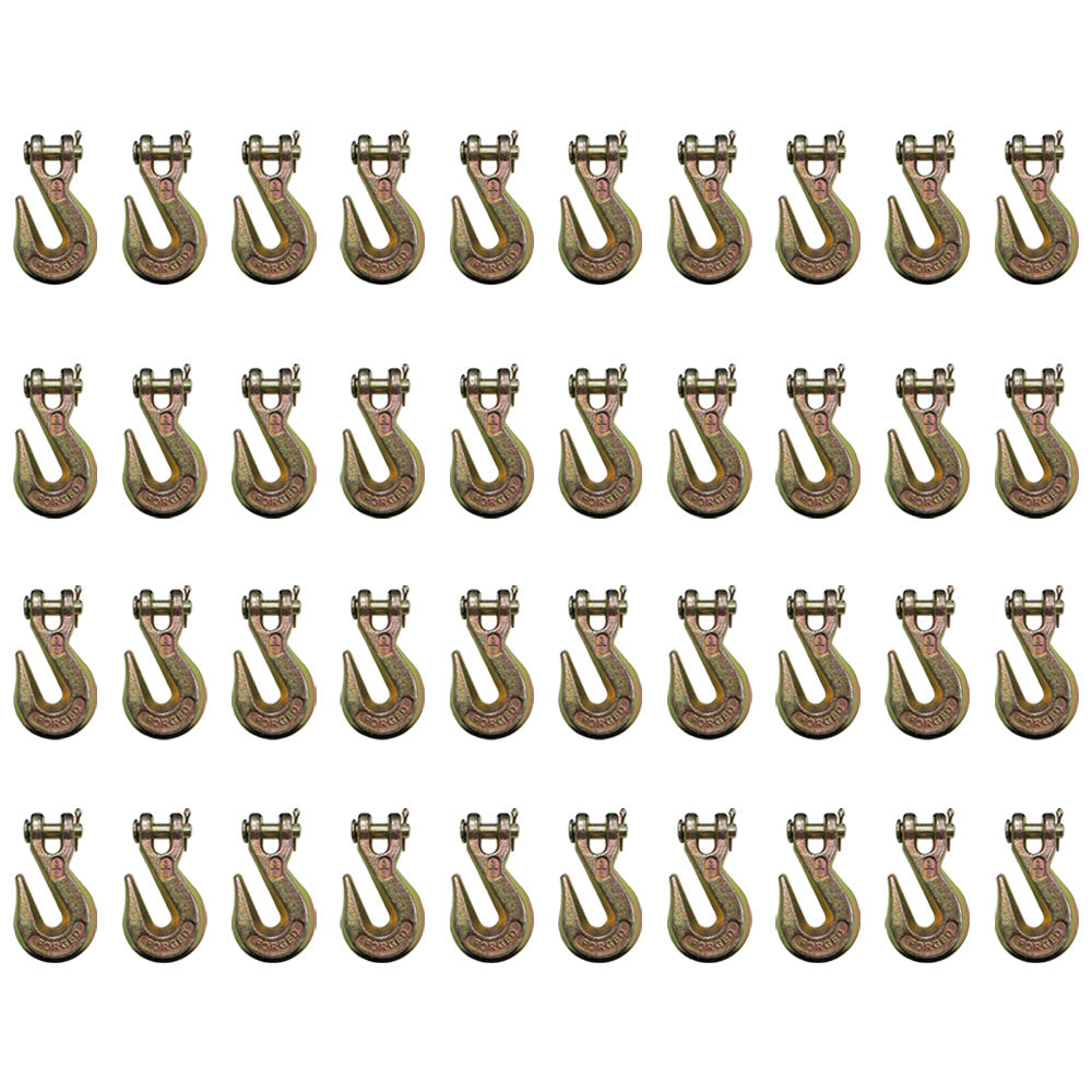 Set Of 40 Clevis Grab Hooks - 30,000 Lb Breaking Strength