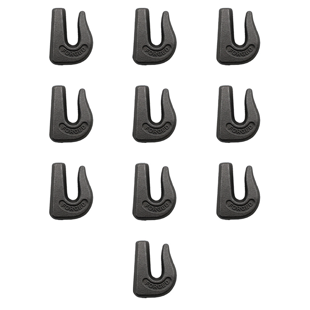 10 Weld On Grab Chain Hooks 3/8" G70 Bucket Trailer Rigging 6,600 WLL 0900104