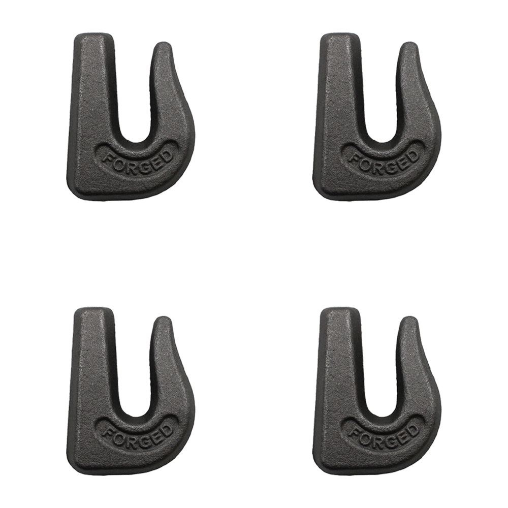 4 pack Weld On Grab Hooks 3/8" G70 Wll 6,600 Bucket Trailer Rigging 0900104