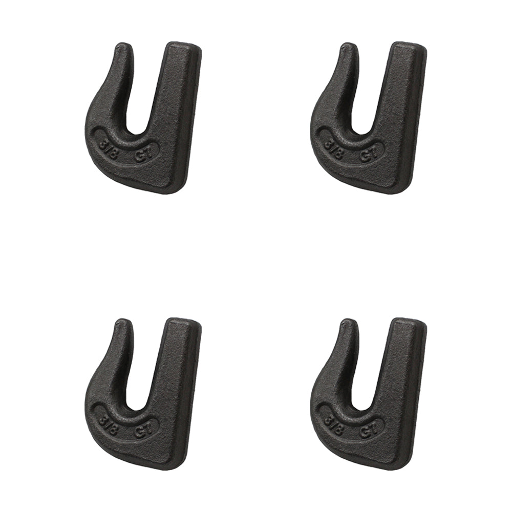 4 G70 Weld On Grab Chain Hooks 3/8" 6,600 WLL  0900104 Bucket Trailer Rigging