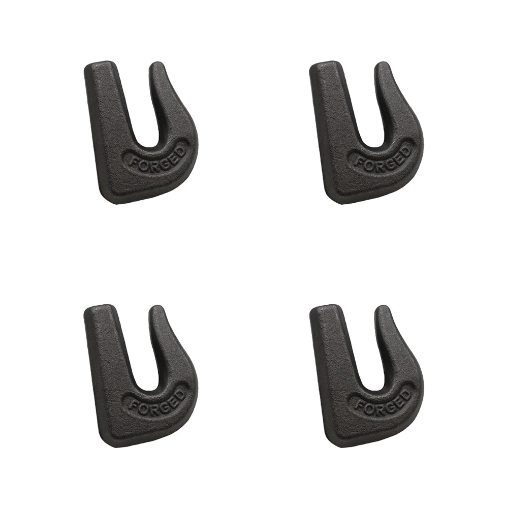 4 pack Weld On Grab Hooks 3/8" G70 Wll 6,600 Bucket Trailer Rigging 0900104