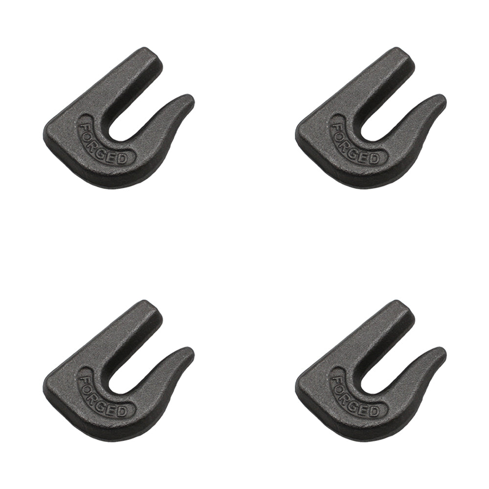 4 pack Weld On Grab Hooks 3/8" G70 Wll 6,600 Bucket Trailer Rigging 0900104