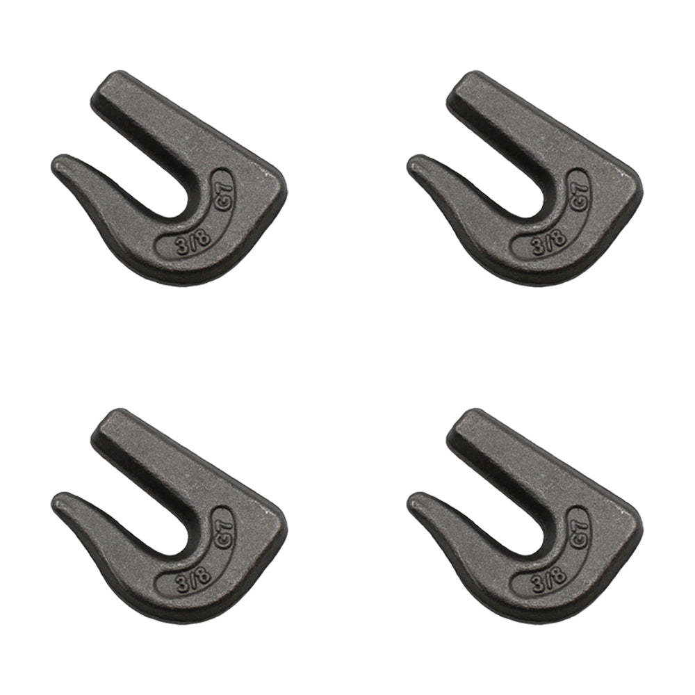 4 G70 Weld On Grab Chain Hooks 3/8" 6,600 WLL  0900104 Bucket Trailer Rigging