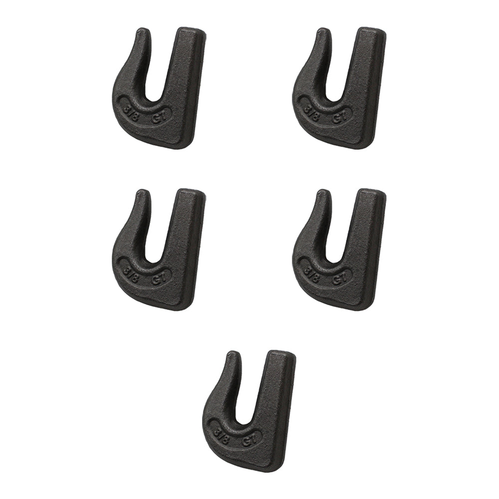5 Pack Weld On 3/8" Grab Chain Hooks G70 Bucket Back Hoe Trailer