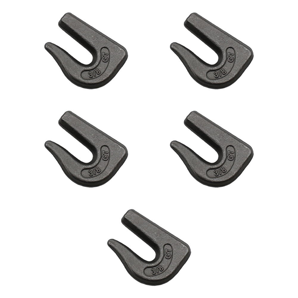 5 Pack Weld On 3/8" Grab Chain Hooks G70 Bucket Back Hoe Trailer