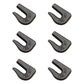 6pc 3/8 Weld On Grab Tow Chain Hook Bucket Trailer Tractor Rigging Forged Steel