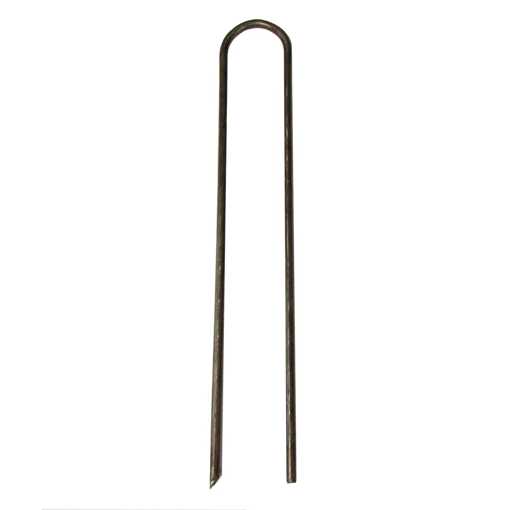 Landscape Staple  Round Top 6" Long 1" Wide Single Leg 11-Gauge Steel