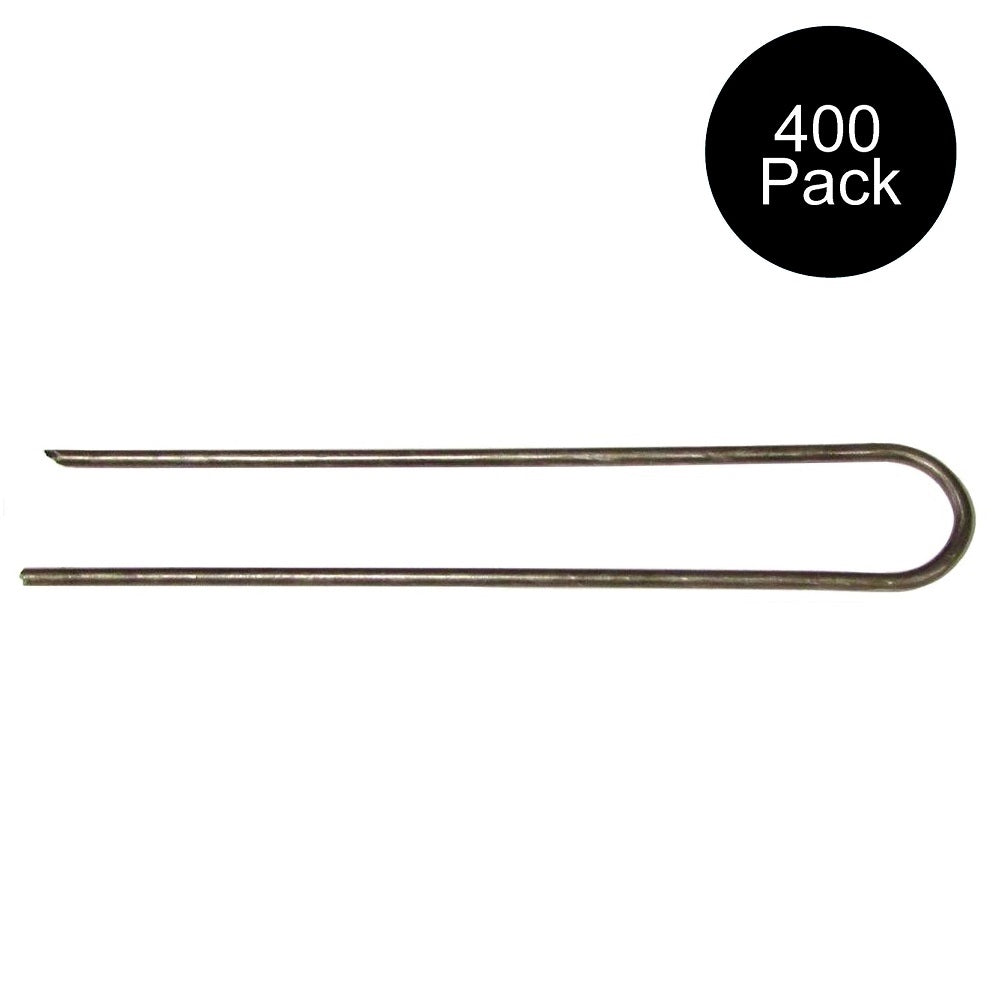 400 6" Landscape Staples SOD Landscape Fabric Pins Round Top Fits PVC Piping