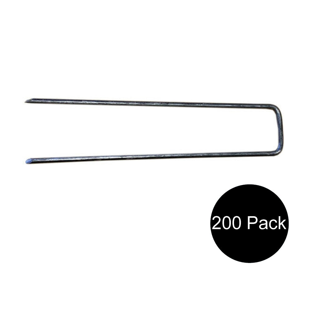 (200) Lawn Staples For Landscaping Underground Dog Fencing Sod Landscape Fabric