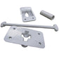 1 Set - 6" T-Style Door Catch Latch Holder RV Camper Trailer Cargo Hatch White