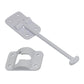 One White Plastic Camper and RV Door Holder with Stop Fits Universal