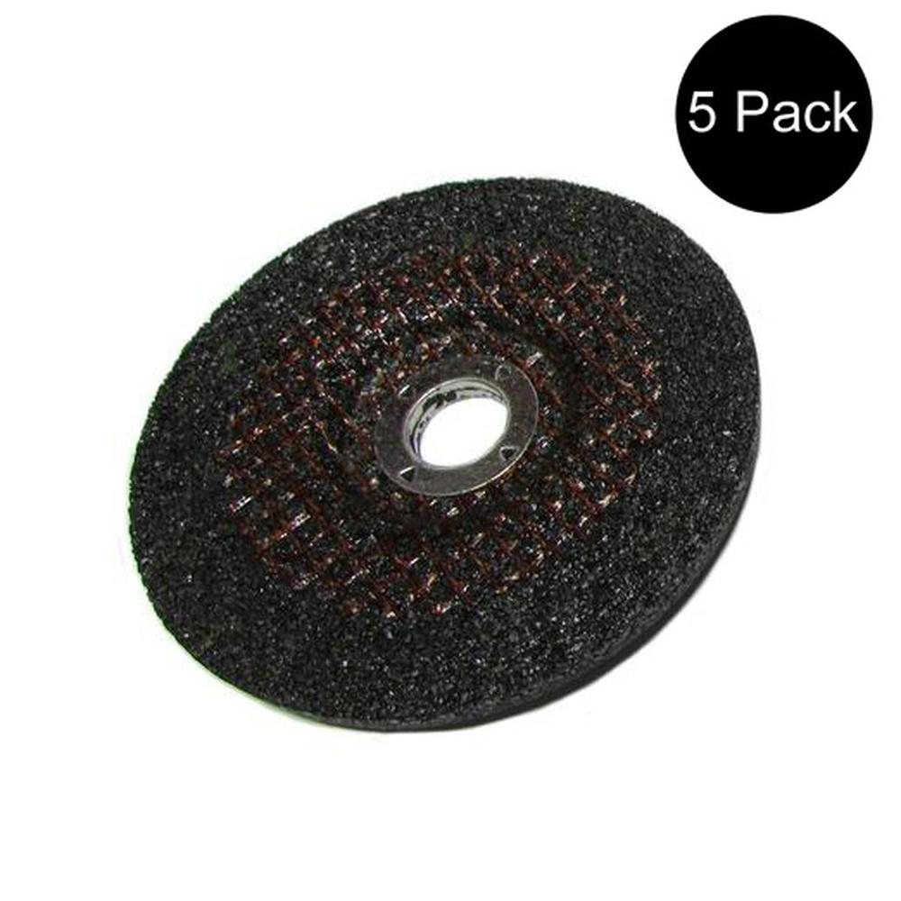 5-Pack  4" x 1/4" x 5/8" Metal Grinding Wheels fits Angle Grinders T27 Discs