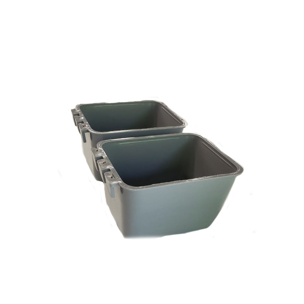 Two (2) Hanging Feed and Water Cage Cups Holds 16 oz/ 2 Cups
