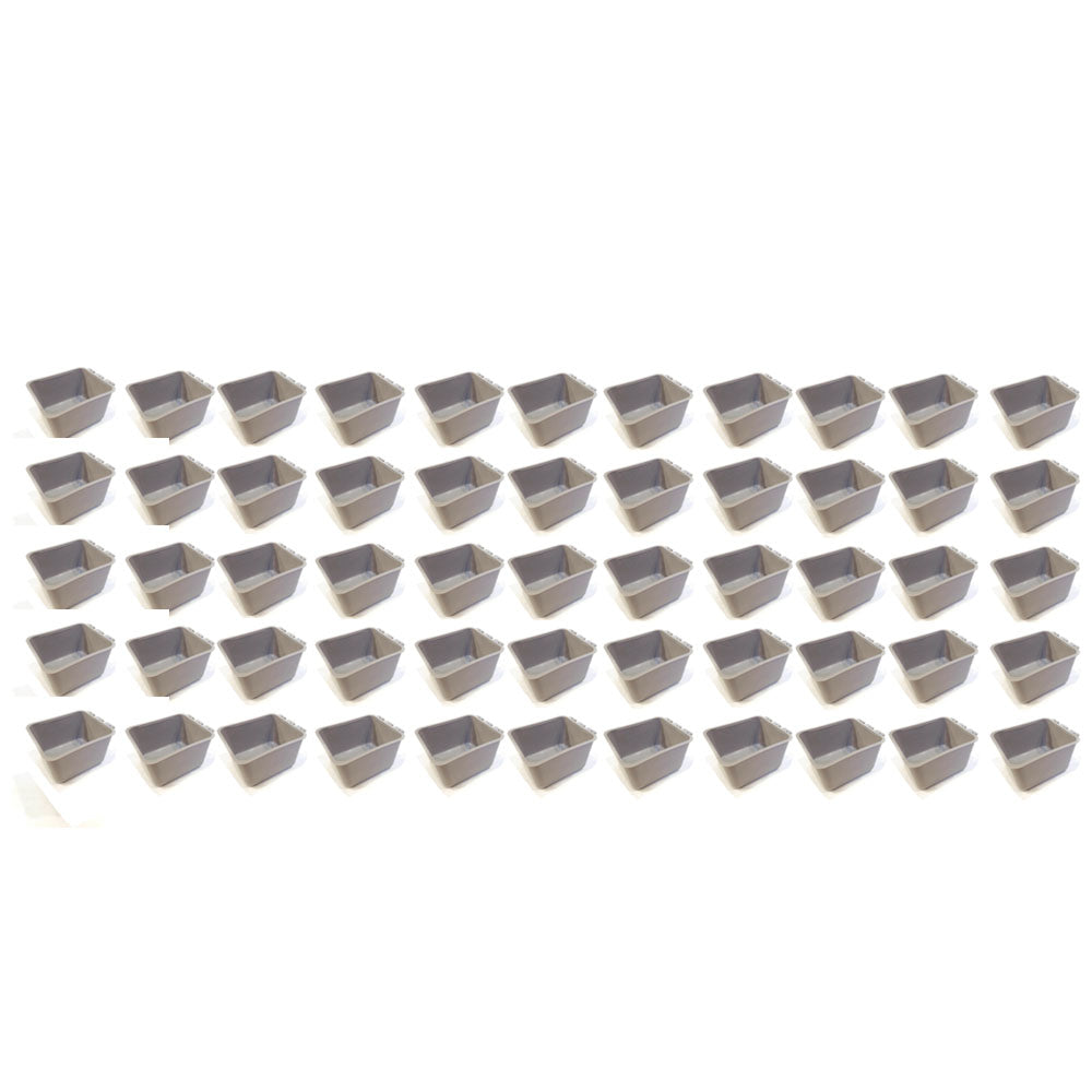 50pk Gray Cage Cups 1 Pint / 16 fl oz Hanging Feed & Water Cups Chicken Poultry