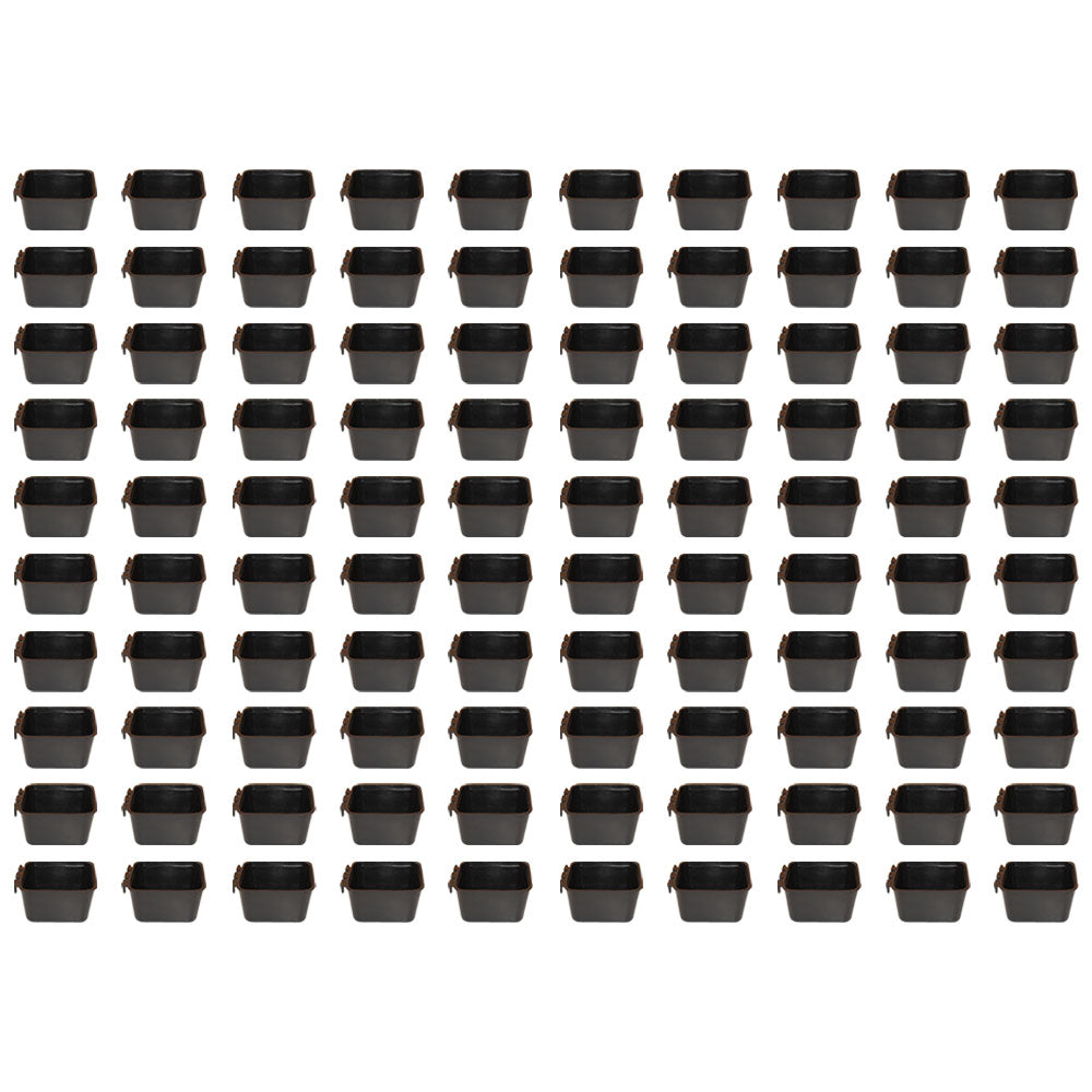Small Cage Cup/1 1/2 cups/Chicken Feed and water cup/blk100 pcs