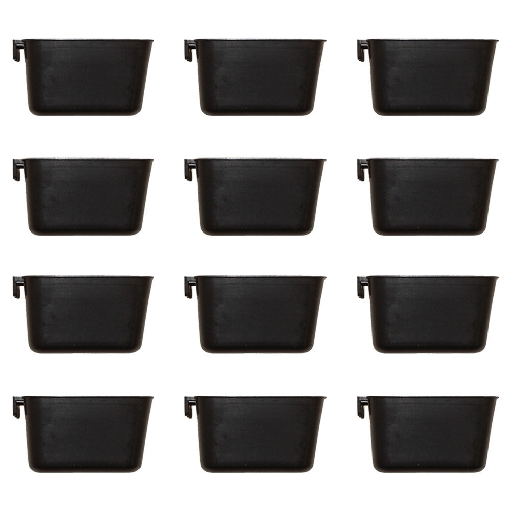 Small Cage Cup / 2 Cups / Chicken Feed and Water Cups - 12 Count Pack