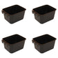 Cage Cups 4-pk Black 1 Pint/16 fl oz Hanging Feed & Water Cups Chicken Poultry