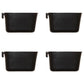 Cage Cups 4-pk Black 1 Pint/16 fl oz Hanging Feed & Water Cups Chicken Poultry