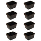Cage Cups 8-pk Black 1 Pint/16 fl oz Hanging Feed & Water Cups Chicken Poultry