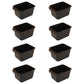 Cage Cups 8-pk Black 1 Pint/16 fl oz Hanging Feed & Water Cups Chicken Poultry