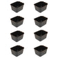 Cage Cups 8-pk Black 1 Pint/16 fl oz Hanging Feed & Water Cups Chicken Poultry