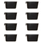 Cage Cups 8-pk Black 1 Pint/16 fl oz Hanging Feed & Water Cups Chicken Poultry