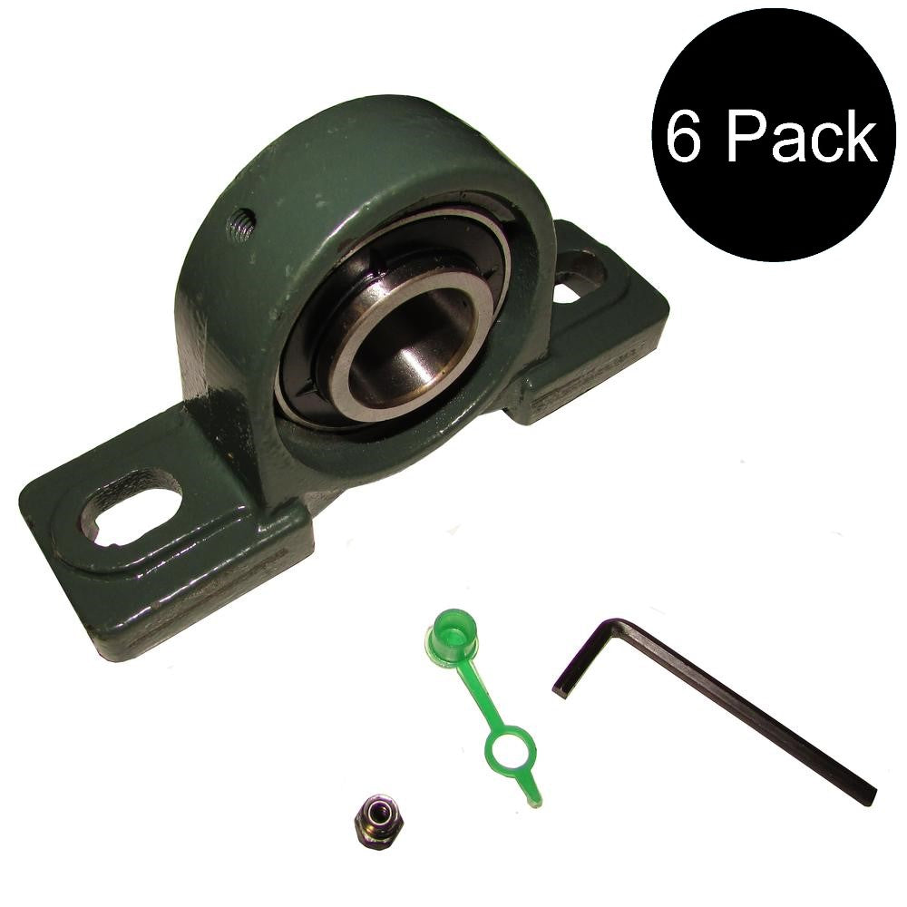 Qty 6: 1" Pillow Block Bearing
 Fits Woods Replaces 70345