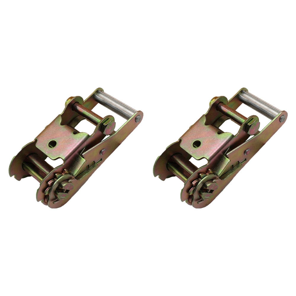 (2) 2" Tie Down Strap Ratchet Handles for Car Hauler Tow Dolly Flat Bed