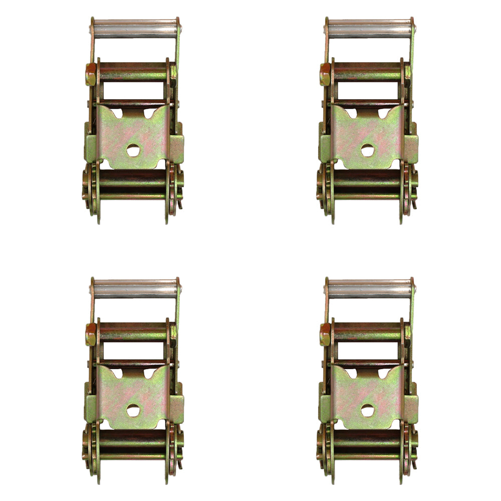 (4) 2" Ratchet Handle Tow Dolly Car Hauler Flat Bed Ratchet Strap Tie Down