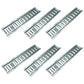 Set of (6) E Track Rail Tie Down Horizontal for Truck/Trailer (2' ETracK)