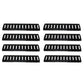 (8) Black Enamel Finish Steel E Track Tie-Down Rail System for Truck/Trailer
