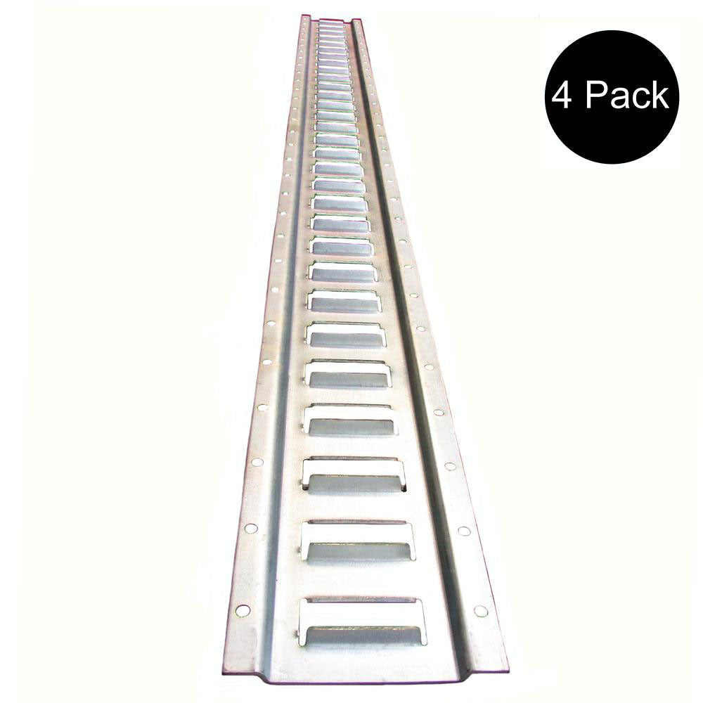 E Track - 5' Horizontal Trailer Tie-Down - Galvanized 4 Pieces
