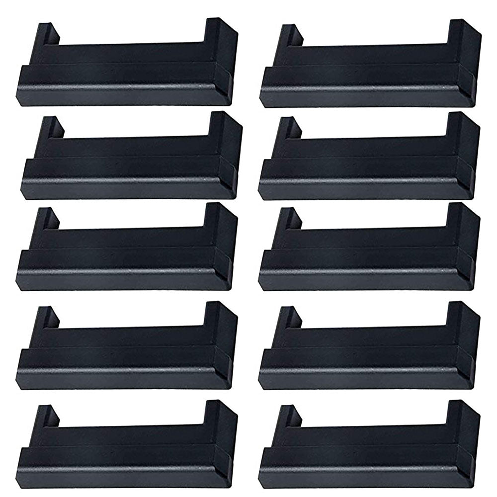 (10) E Track Tie-Down Rail End Covers Black Plastic End Protector Caps