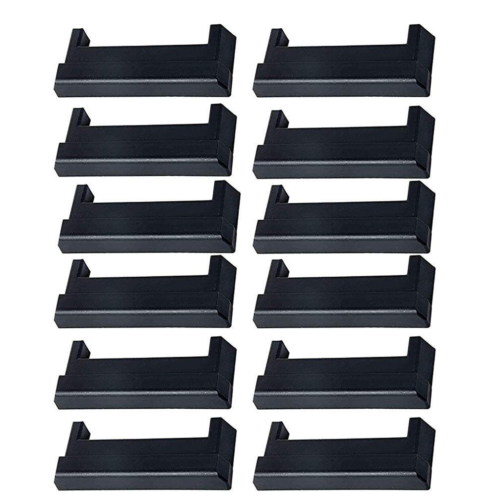 (12) Horizontal E-Track End Cap For Enclosed Trailer Cargo Van Truck Fat Bed