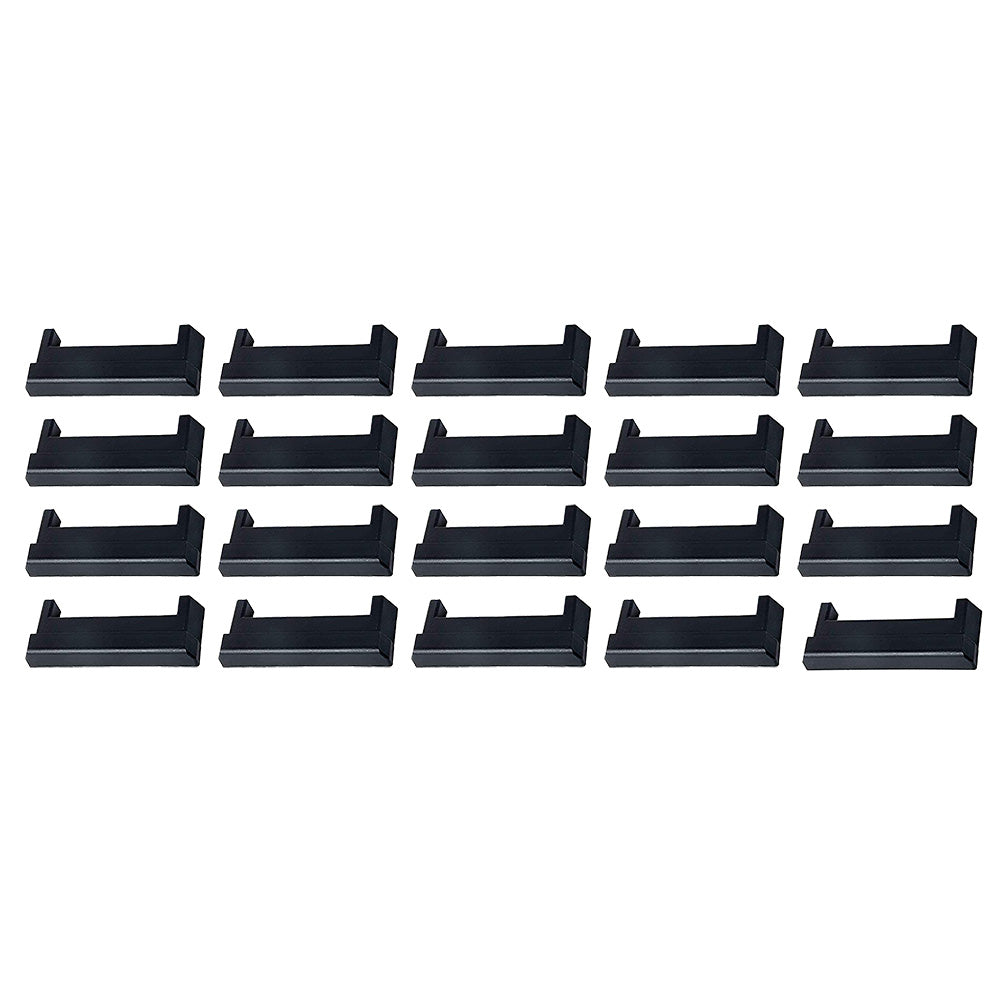 (20) E Track Tie-Down Rail End Covers Black Plastic End Protector Caps