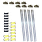 8' E-Track Kit w/ 4 Galvanized Horizontal Rails 8 End Caps-Straps-Rings