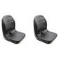 Qty 2: Black Vinyl Seat Fits Ariens Replaces 00367800
