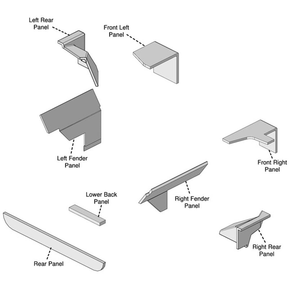 CR40L Black Cab Kit w/o Headliner Fits John Deere Late 4440 4840 4640 4040 4240