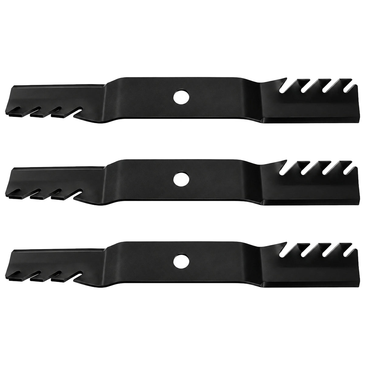 Qty 3: Toothed Mulching Blades Fits Kubota Replaces K5371-99020