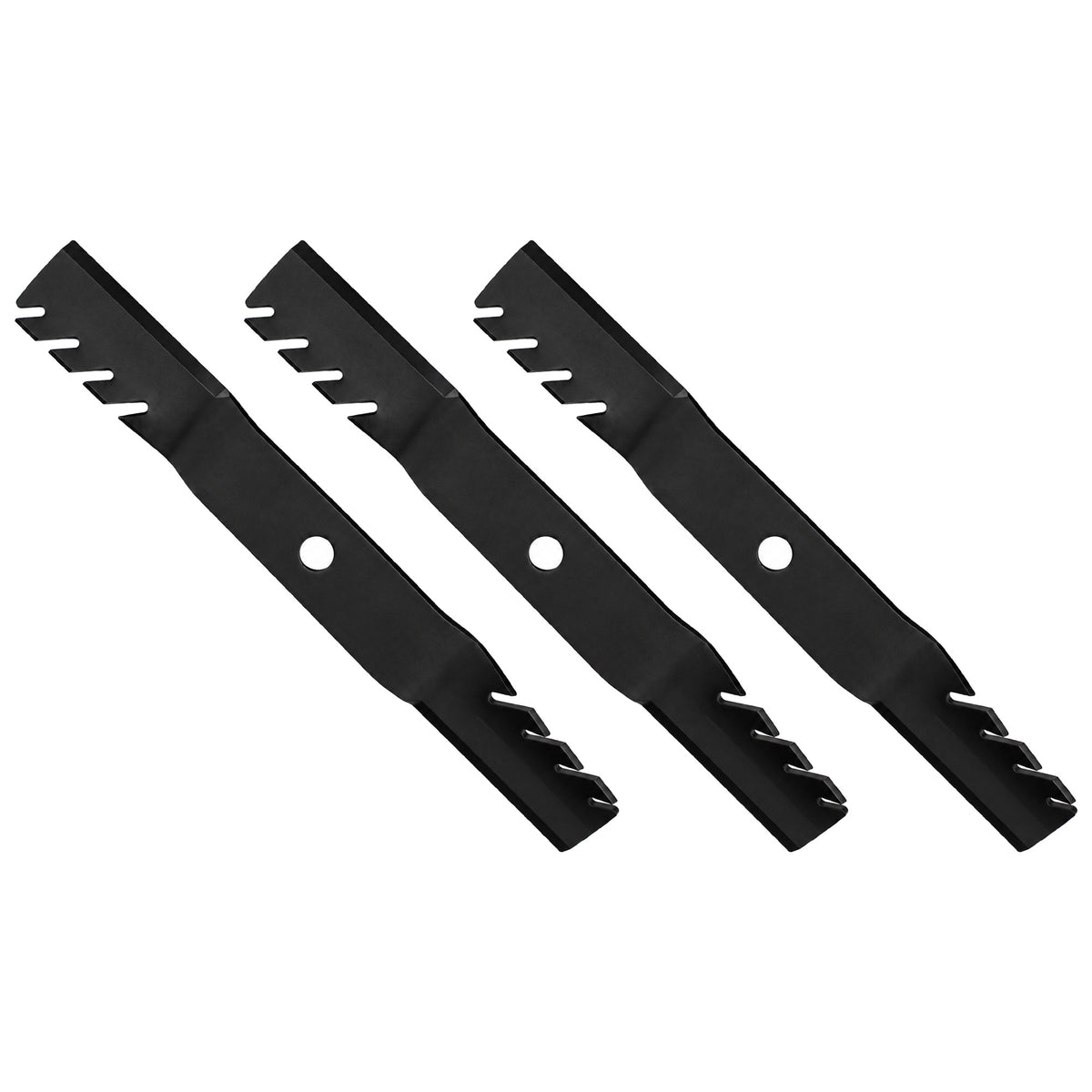 Qty 3: Toothed Mulching Blades Fits Kubota Replaces K5371-99020