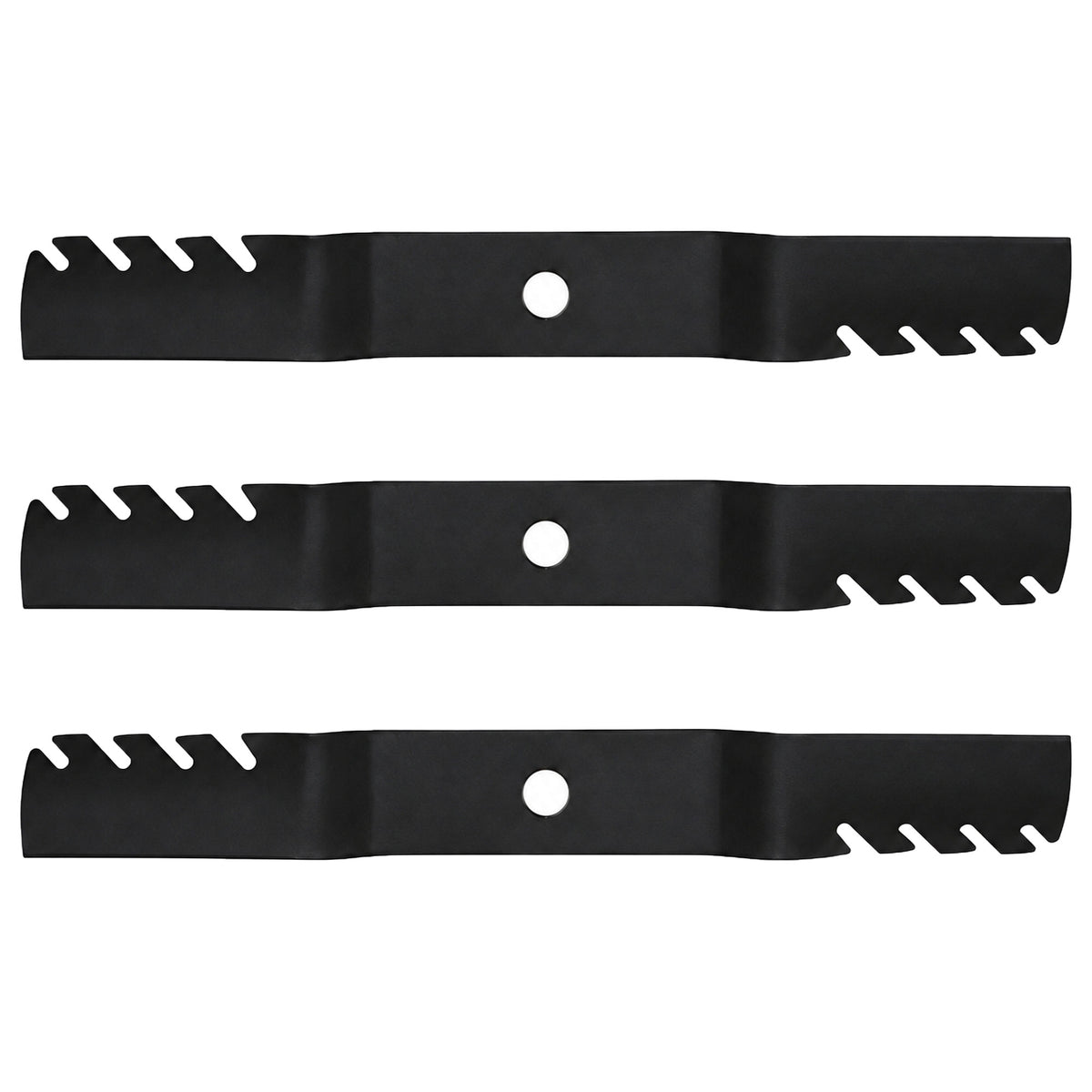 Qty 3: Toothed Mulching Blades Fits Kubota Replaces K5371-99020