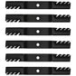 Qty 6: Toothed Mulching Blades Fits Kubota Replaces K5371-99020