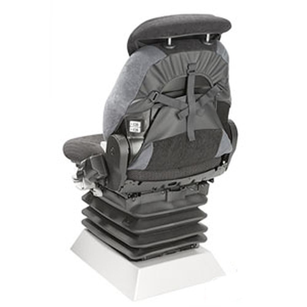 Universal 2 piece Grammer Protector Seat Cover Set-Gray & Black Cloth