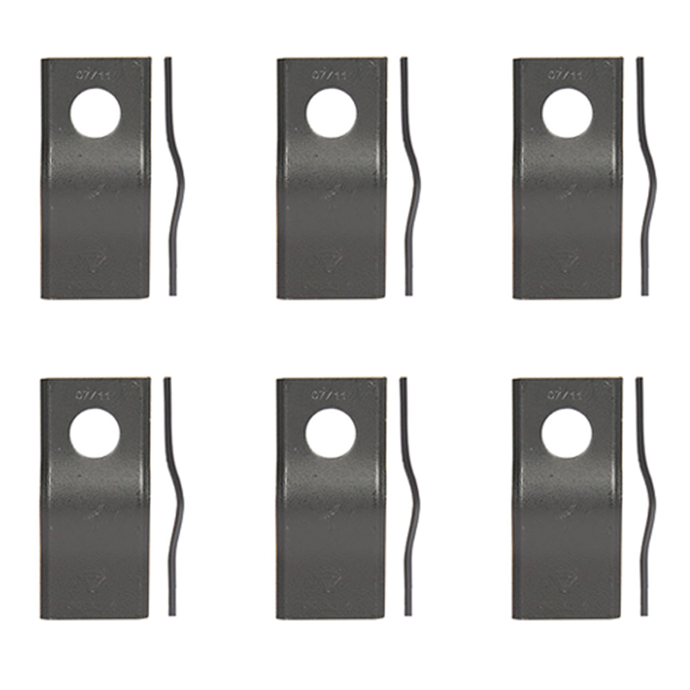 Qty 6: Disc Mower Blade Fits Krone Replaces 4-143-237-0