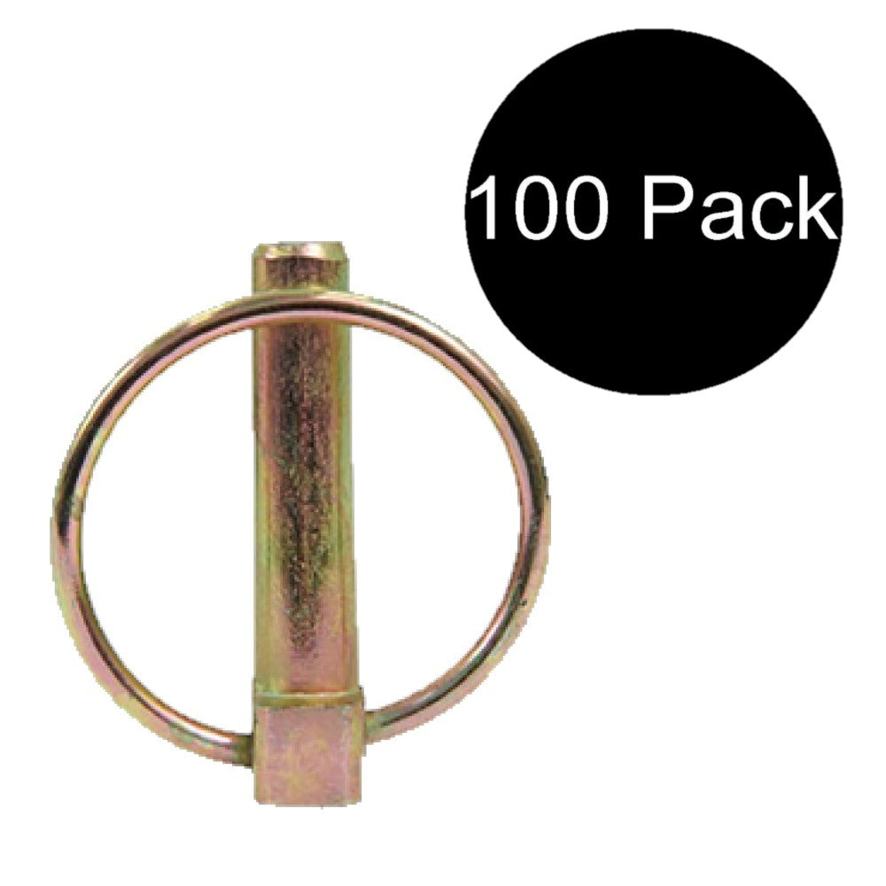 100 Lynch Linch Pin Clip Farm Tractor Implement 7/16" x 1-1/2" Useable PN07