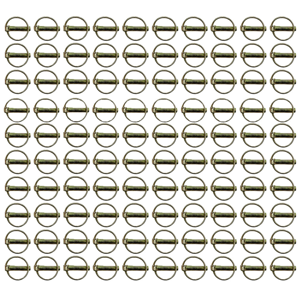 100 Lynch Linch Pin Clip Farm Tractor Implement 7/16" x 1-1/2" Useable PN07