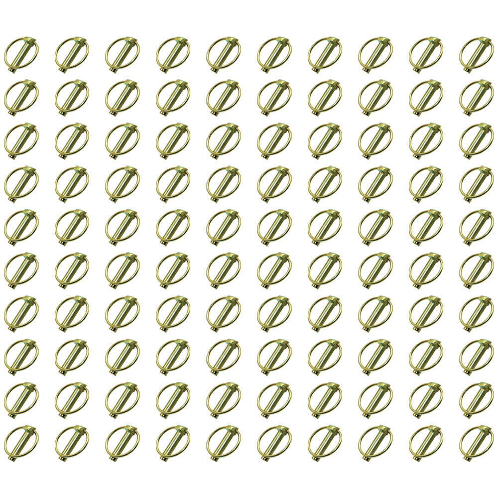 Qty 100: Lynch Pins (10 Packs of 10 Each) Fits Case Replaces A33509
