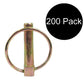 763672M91 Qty 200: Lynch Pins (20 Packs of 10 Each) Fits Massey Ferguson