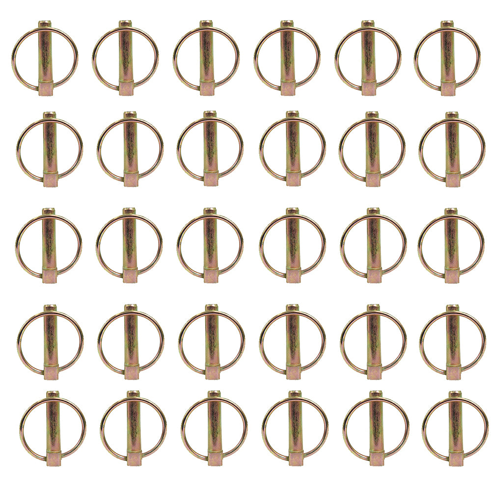 Set of (30)- Farm Tractor Implement Lynch Pin Clip 7/16" x 1-1/2" PN07
